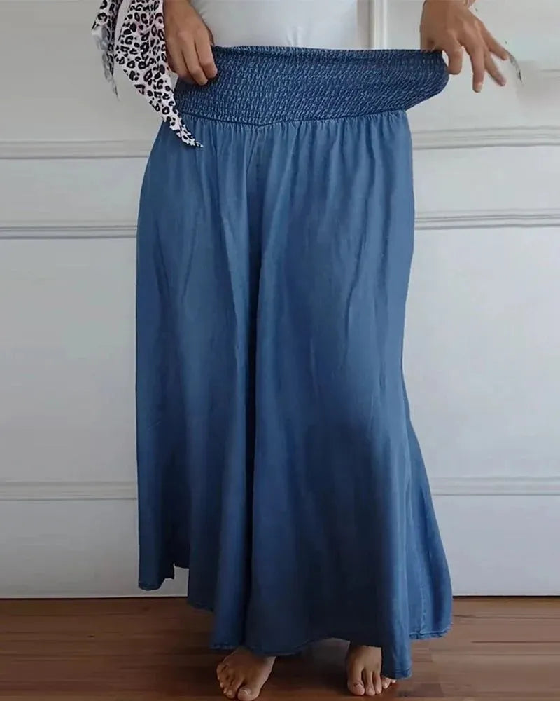 Culottes leggeri da donna, pantaloni larghi ed eleganti - Comodi