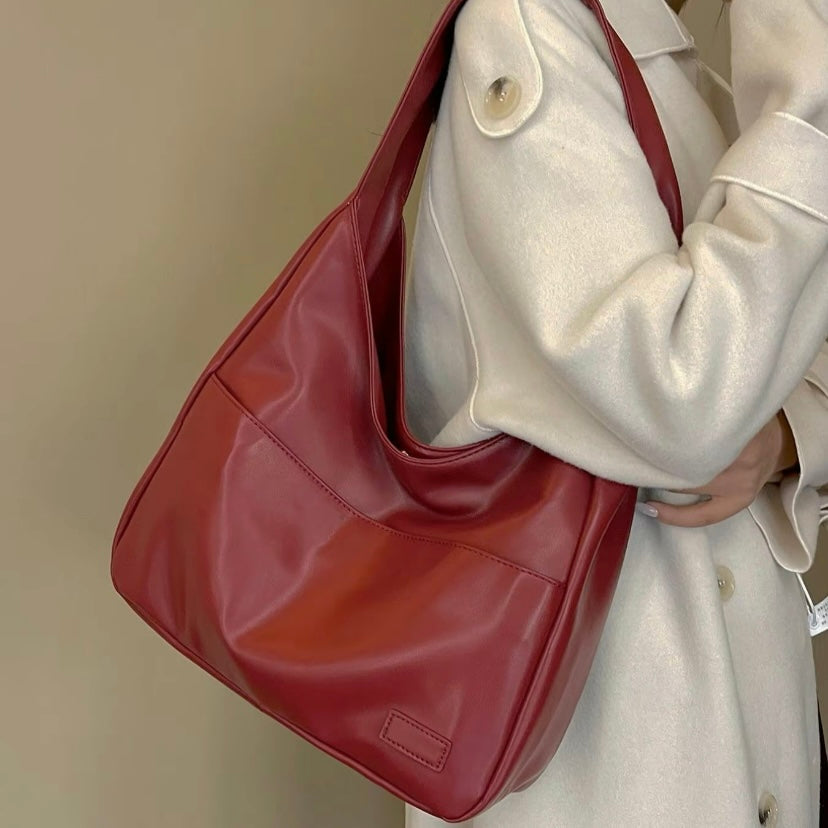 Borsa a tracolla elegante e spaziosa in pelle premium da donna - Resistente