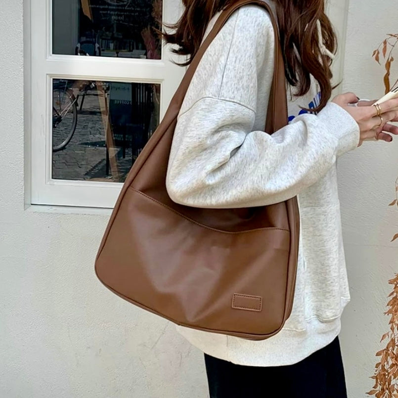 Borsa a tracolla elegante e spaziosa in pelle premium da donna - Resistente