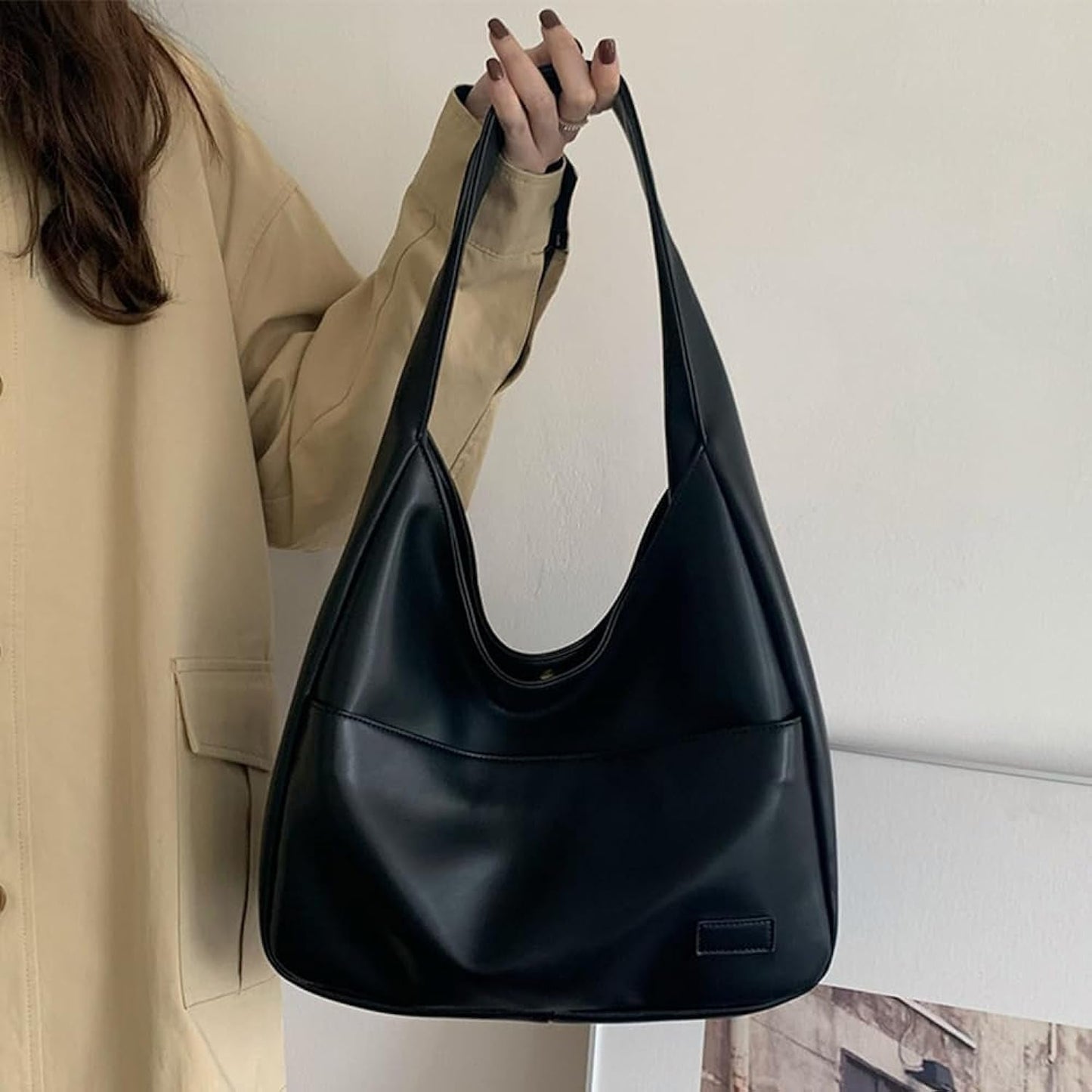 Borsa a tracolla elegante e spaziosa in pelle premium da donna - Resistente