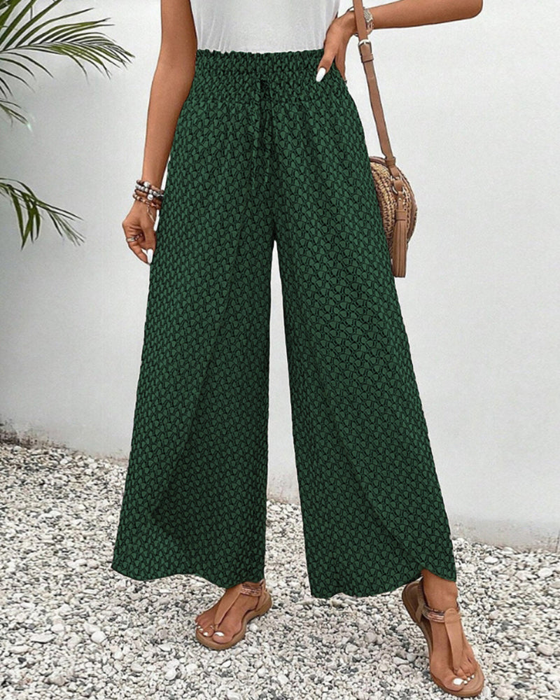 Pantaloni con stampa geometrica da donna