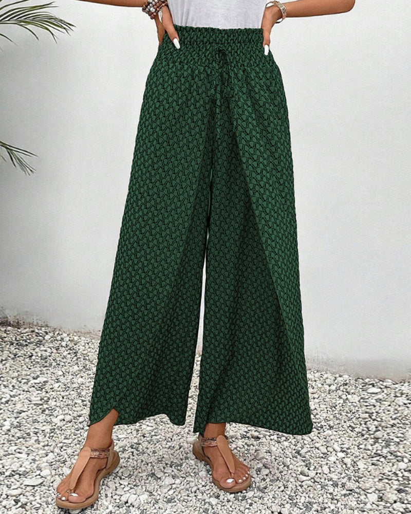 Pantaloni con stampa geometrica da donna