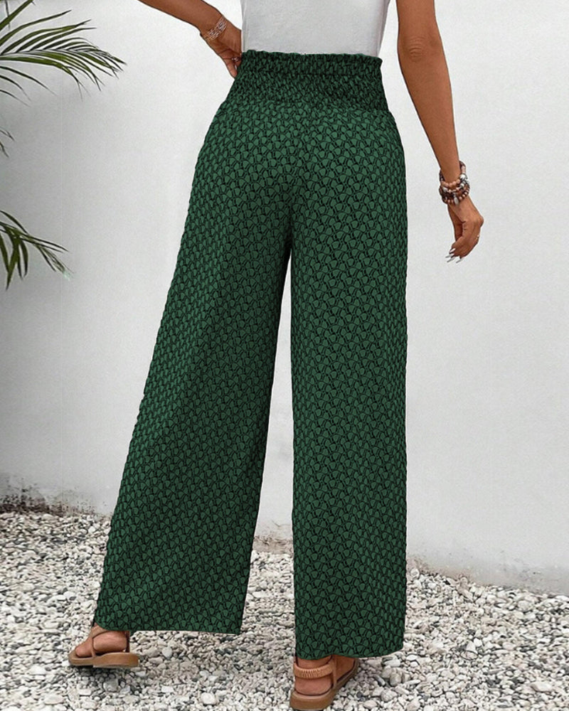 Pantaloni con stampa geometrica da donna