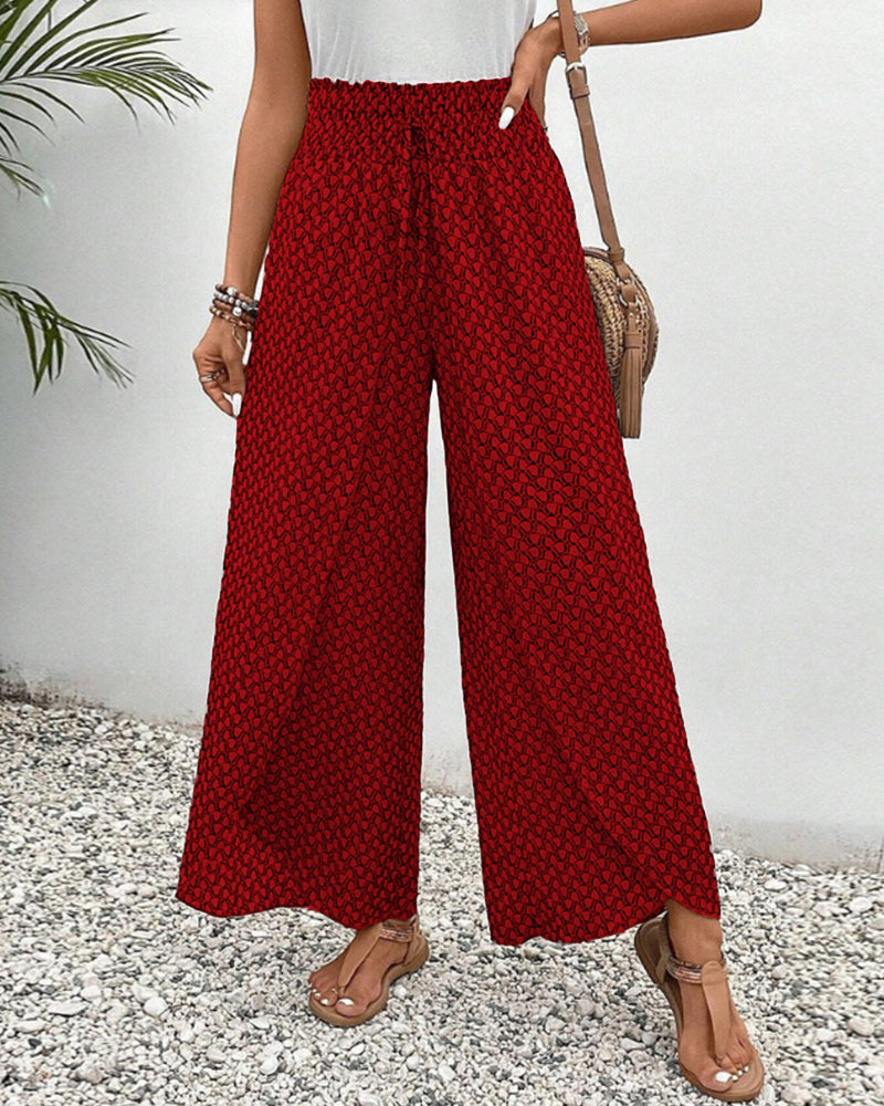Pantaloni con stampa geometrica da donna