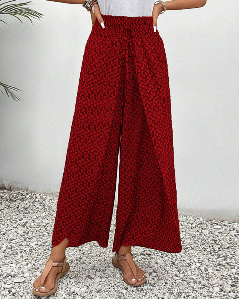 Pantaloni con stampa geometrica da donna