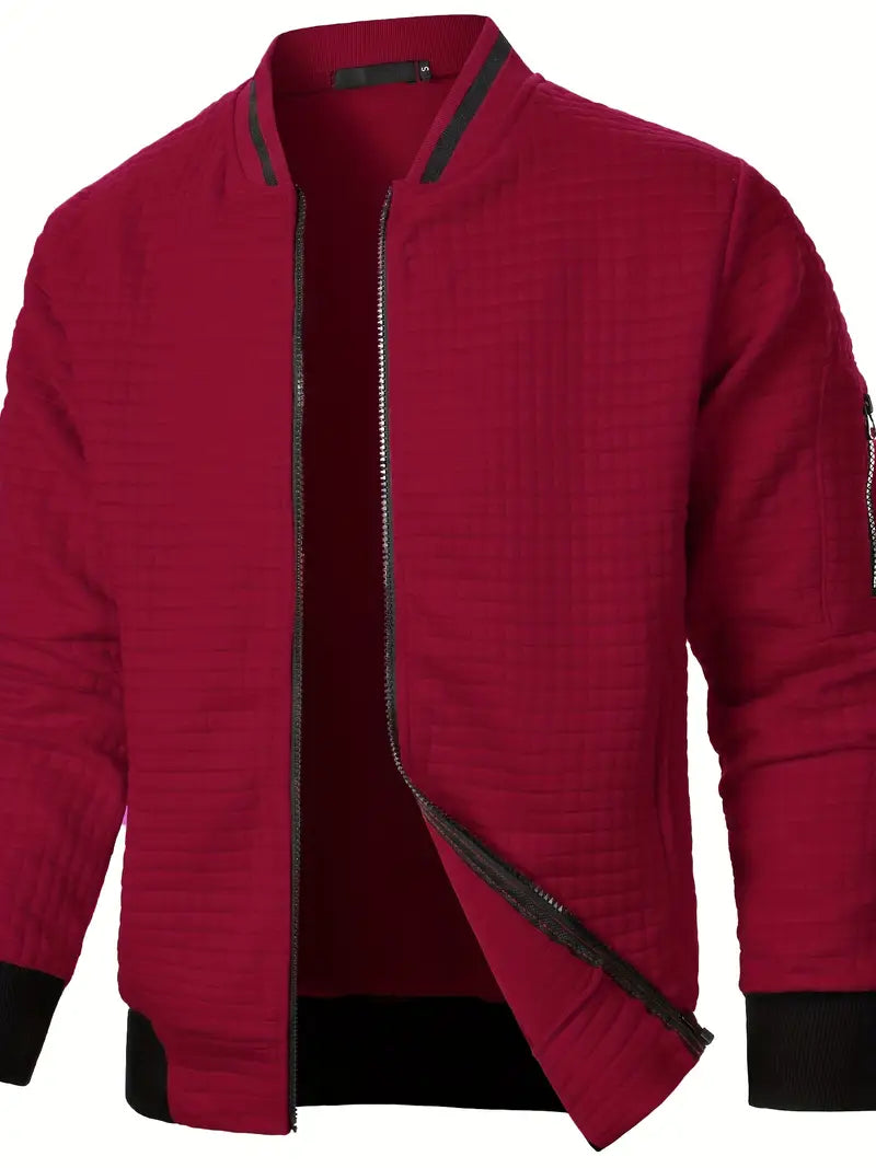 Giacca elegante da uomo a maniche lunghe con cerniera - Leggera e casual