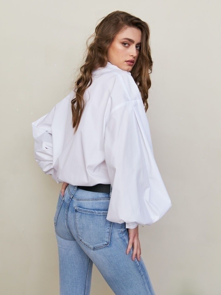 Camicia a maniche lunghe Premium Puffed Cherry da donna