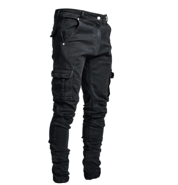 Jeans da uomo con tasche laterali