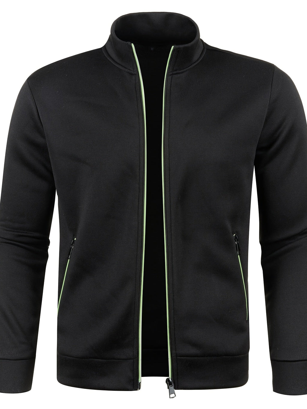 Cardigan con cerniera da uomo alla moda - Comodo maglione lavorato a maglia