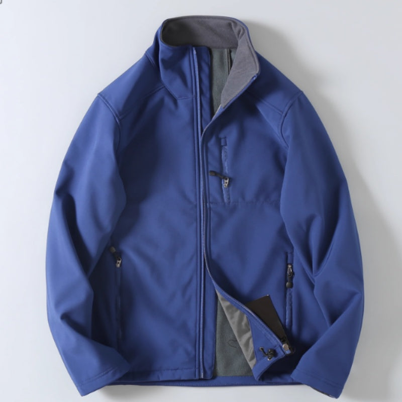 Softshell jakke til mænd til udendørs aktiviteter – Premium casual jakke med lynlås