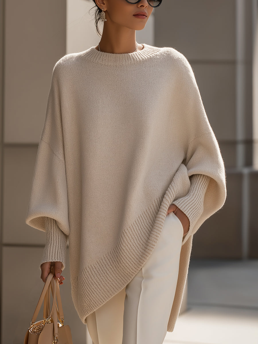 Poncho oversize elegante e senza sforzo per le donne