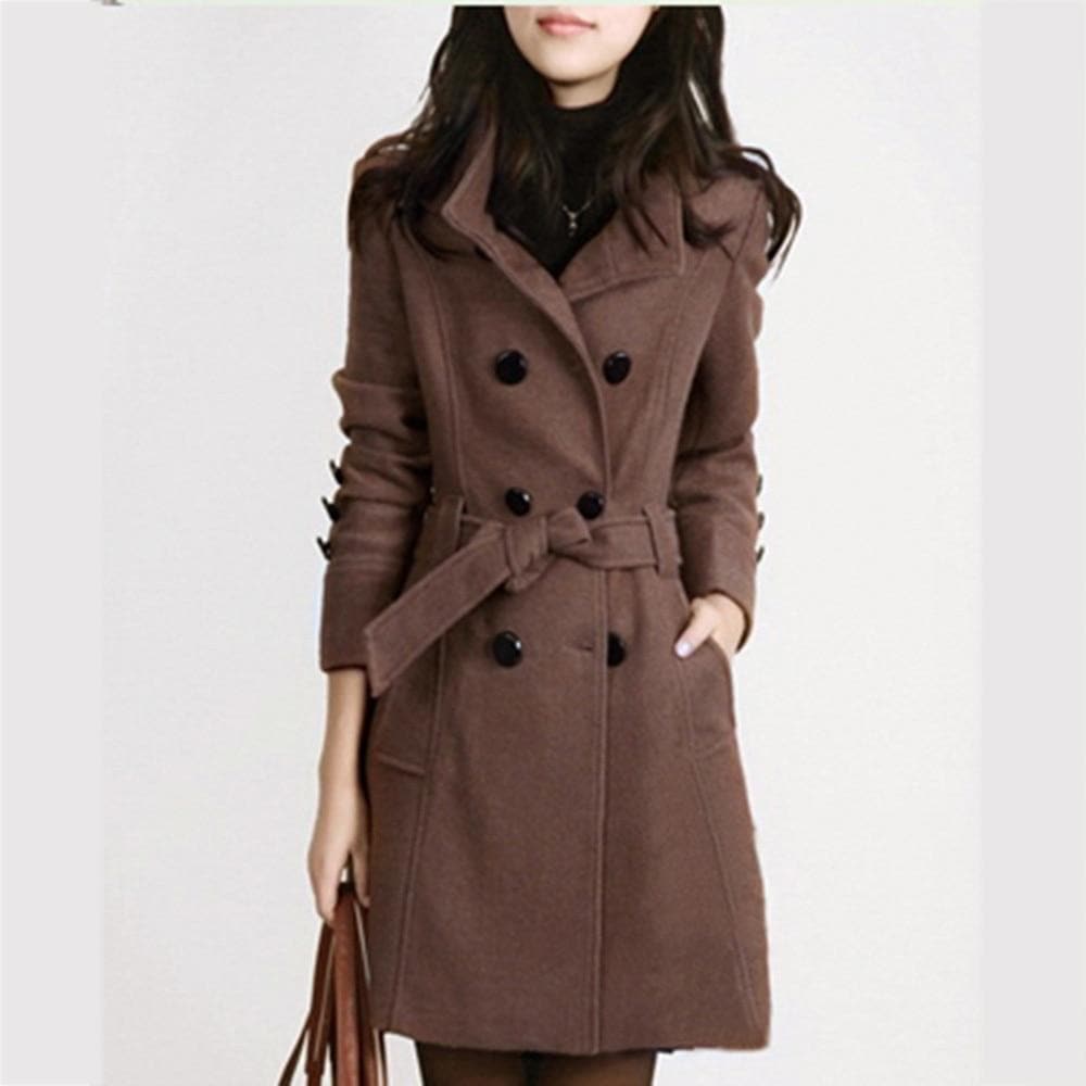 Elegante trench da donna | Cintura in vita