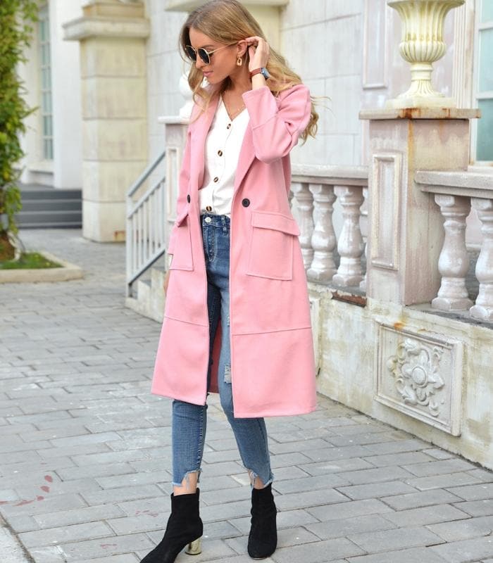 Cappotto lungo da donna di qualità premium: elegante e caldo