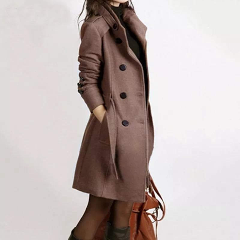 Elegante trench da donna | Cintura in vita