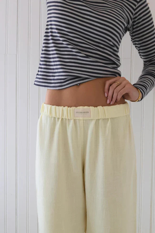 Pantaloni casual a righe | Cotone | Stile confortevole