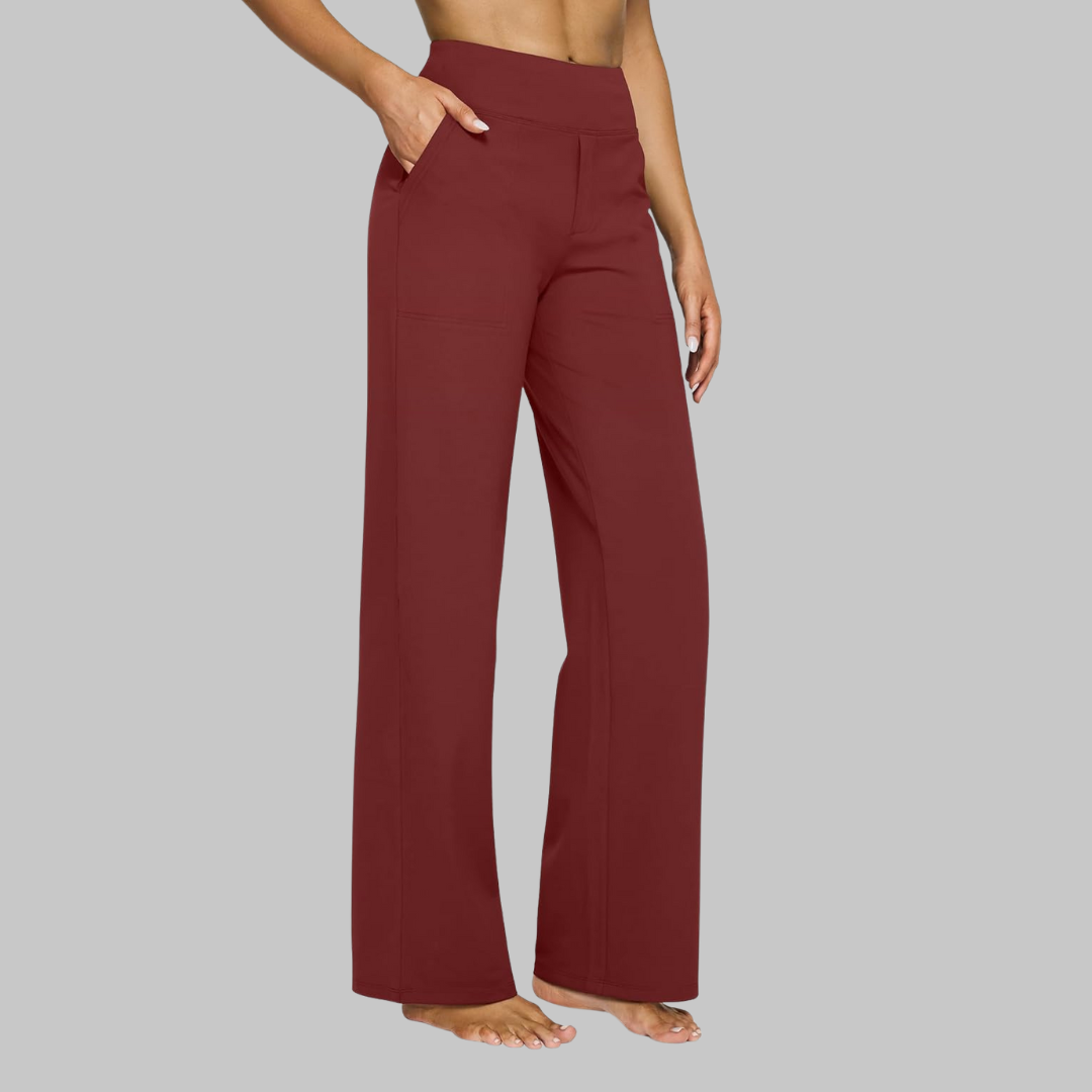 Pantaloni da yoga morbidi ed eleganti da donna - Abbigliamento sportivo a vita alta
