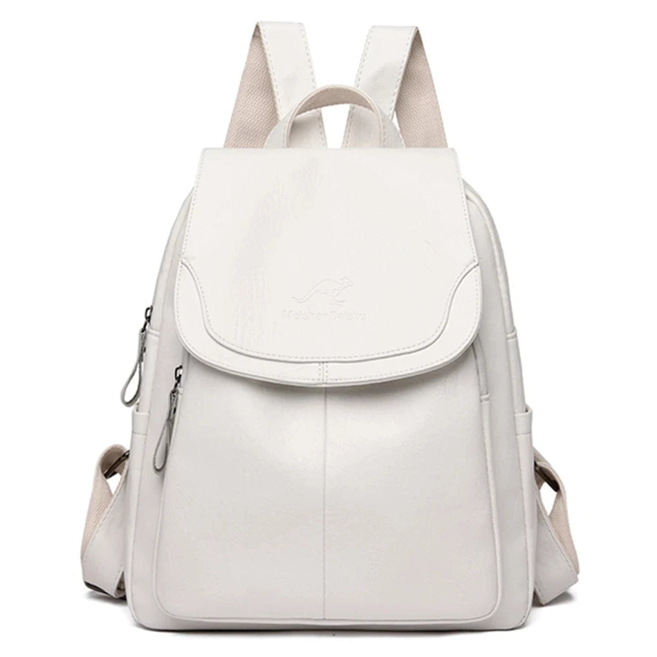 Zaino in pelle sicura da donna