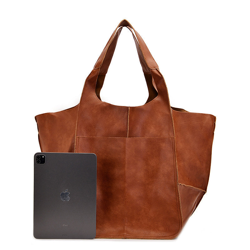 Borsa da Donna Premium Oversize in Pelle Vintage - Spaziosa