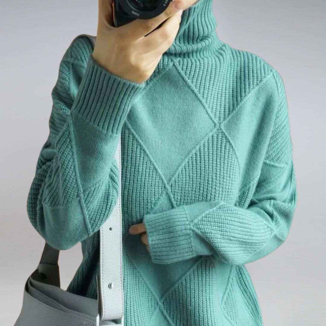 Maglione dolcevita caldo da donna