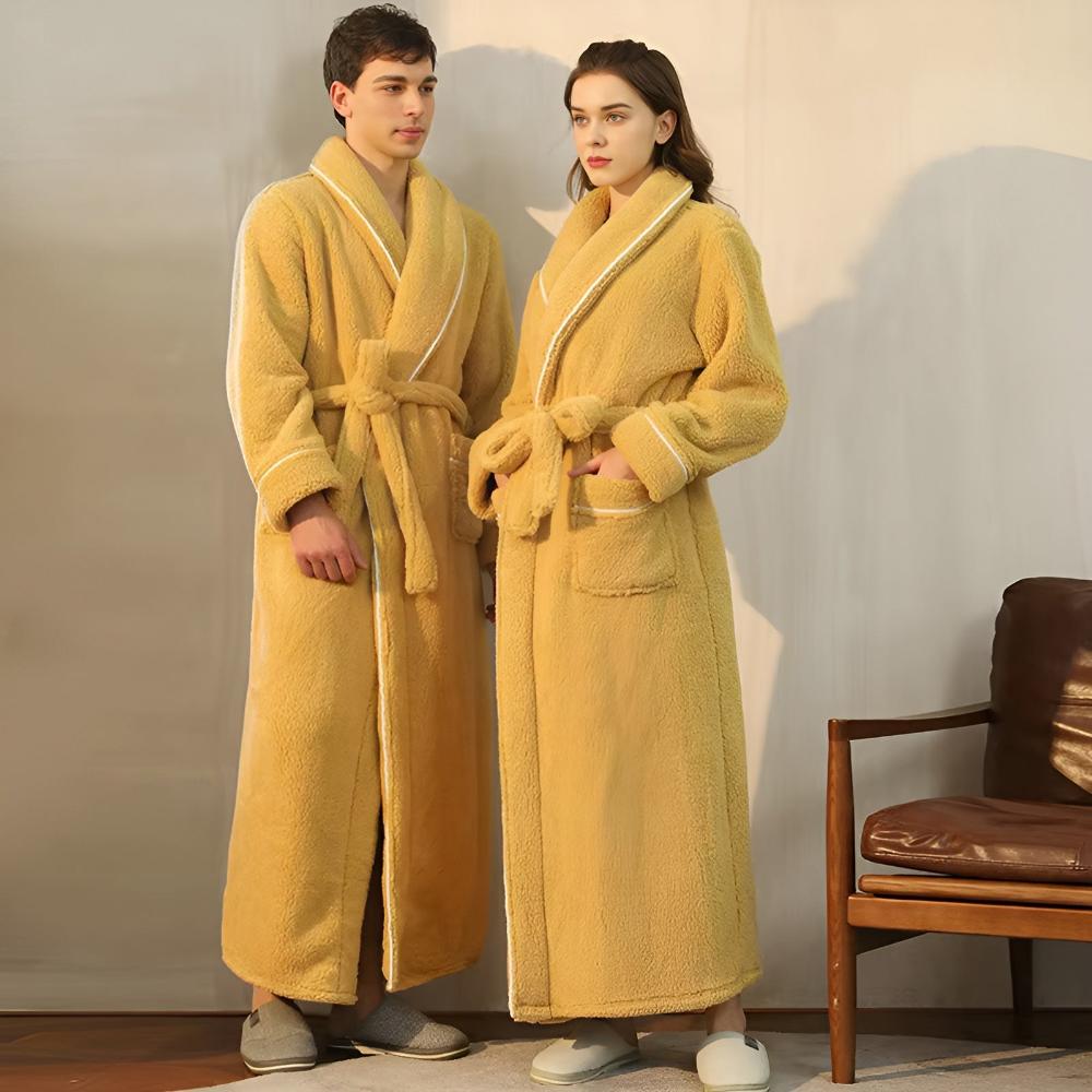 Accappatoio lungo unisex in pile