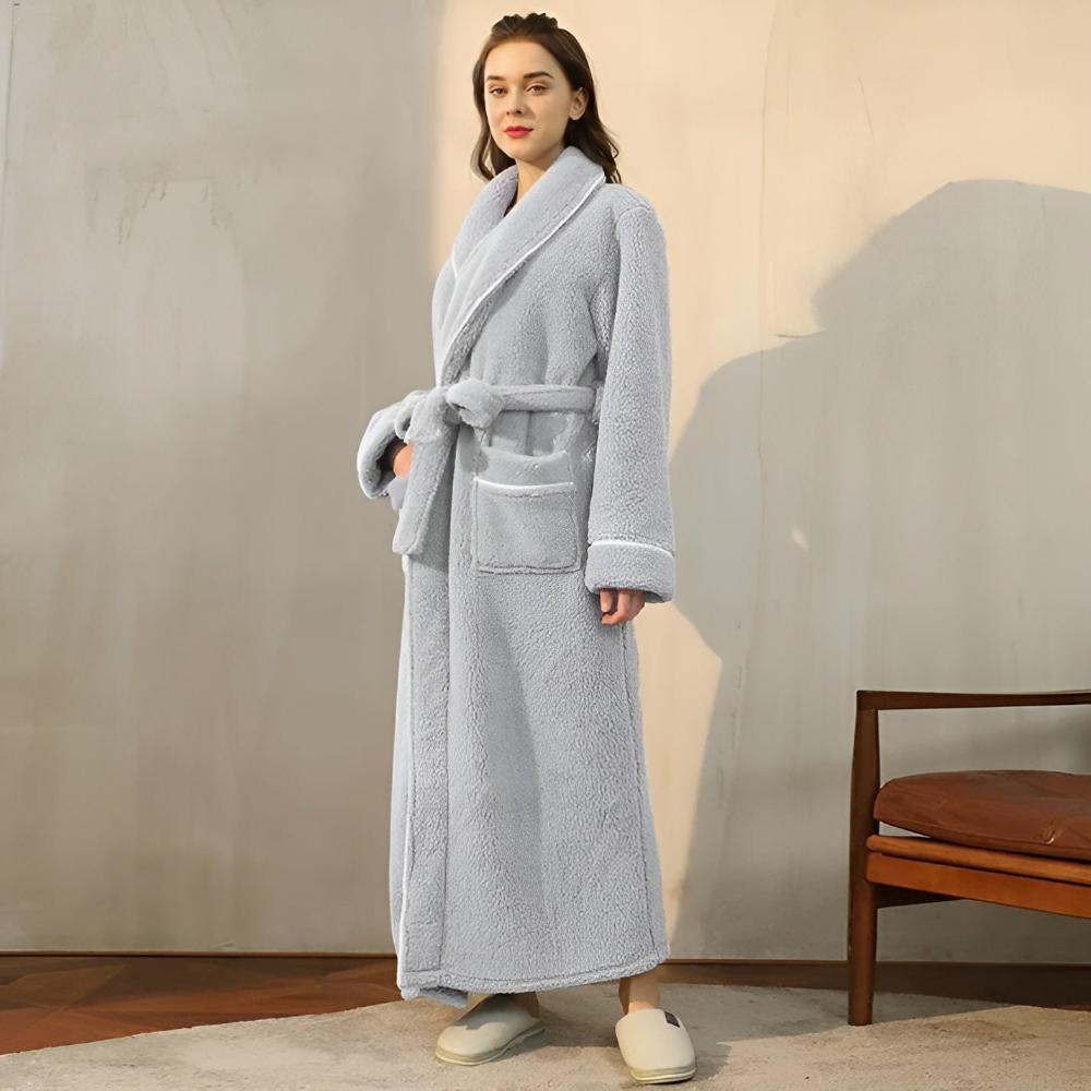 Accappatoio lungo unisex in pile