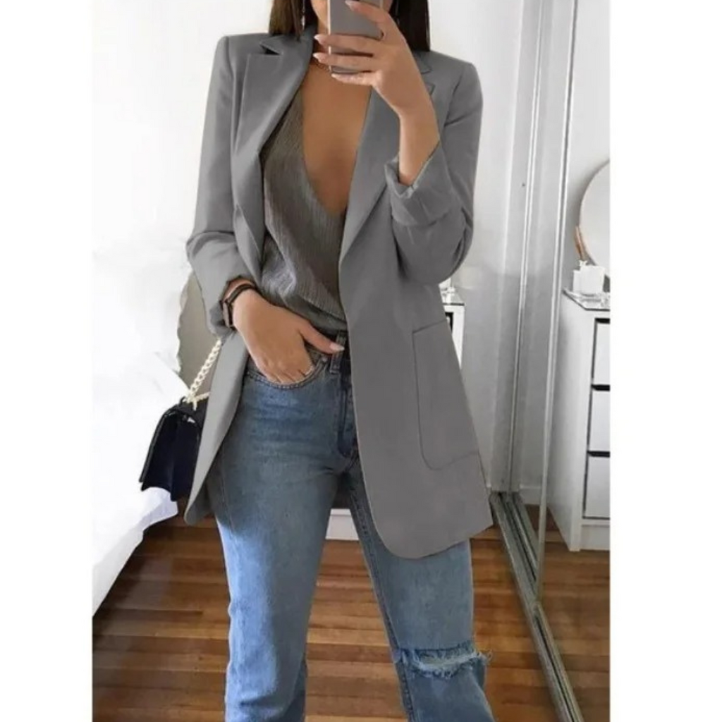 Blazer lungo donna Premium sofisticato e senza tempo