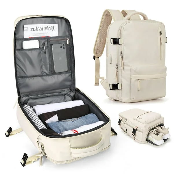 Zaino da Viaggio Impermeabile Medio per Laptop – Borsa da 35L Leggera e Resistente per Escursioni, Campeggio, Trekking e Viaggi – per Uomo e Donna