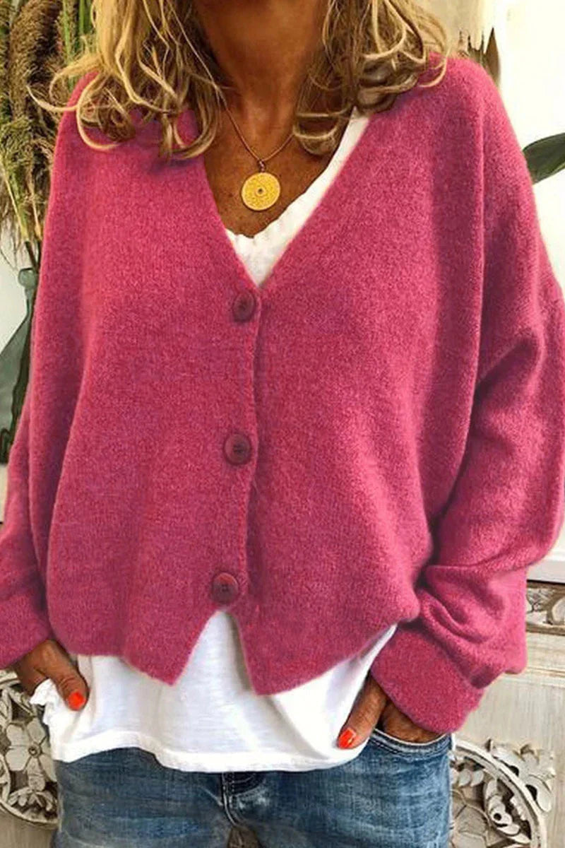 Cardigan casual ed elegante da donna - Maglieria calda per tutti i giorni