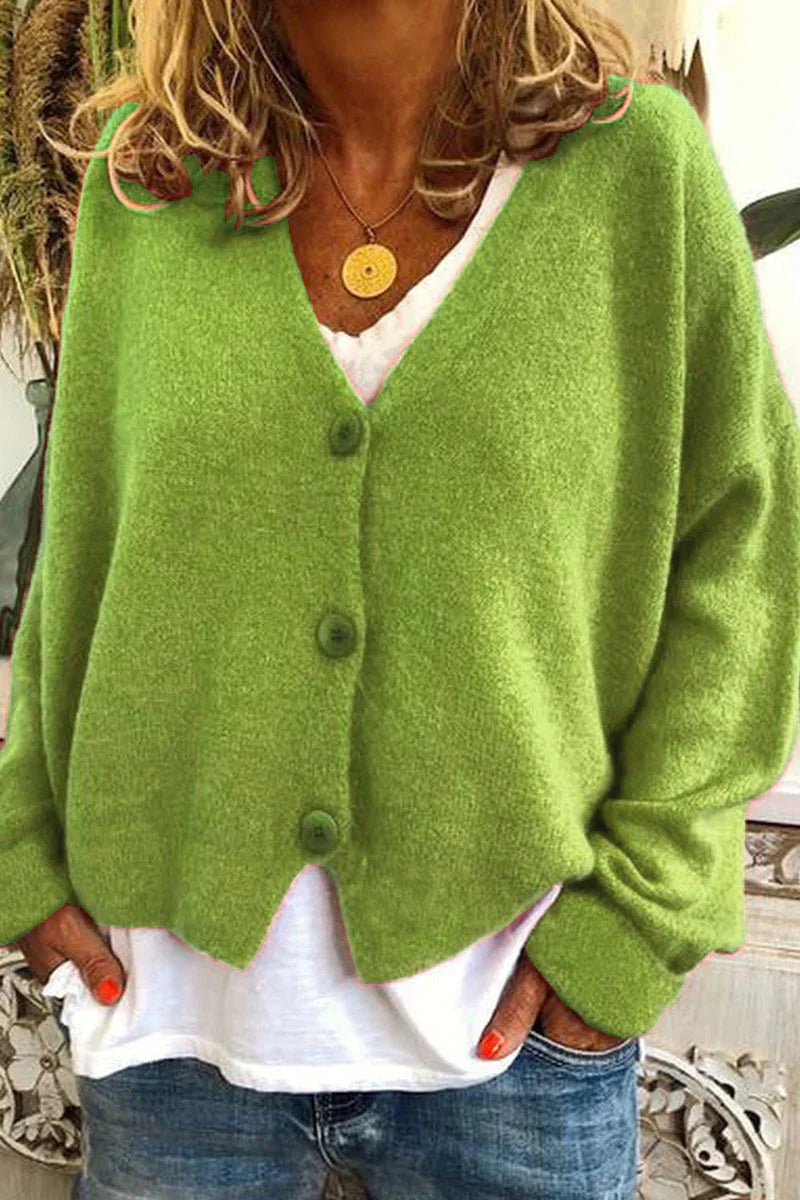 Cardigan casual ed elegante da donna - Maglieria calda per tutti i giorni