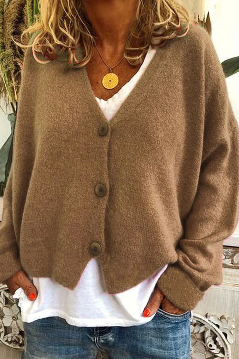 Cardigan casual ed elegante da donna - Maglieria calda per tutti i giorni