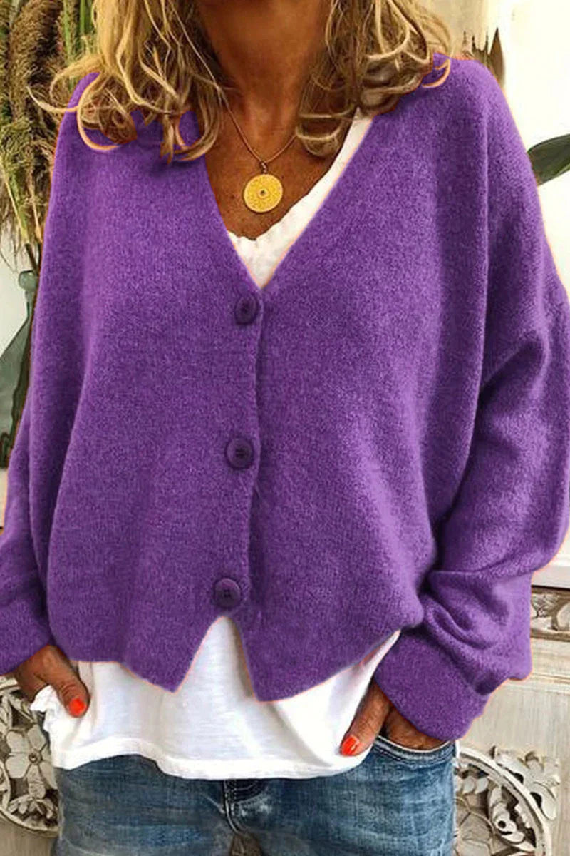 Cardigan casual ed elegante da donna - Maglieria calda per tutti i giorni
