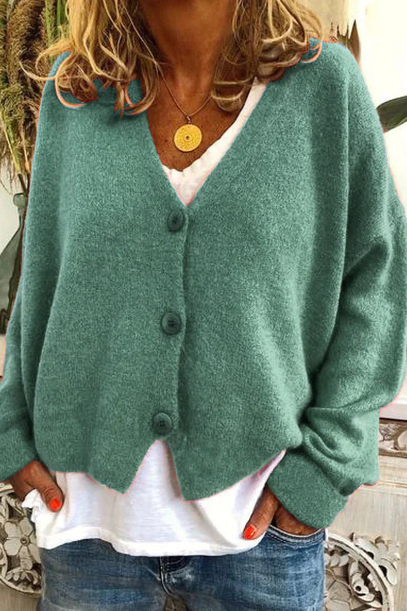 Cardigan casual ed elegante da donna - Maglieria calda per tutti i giorni