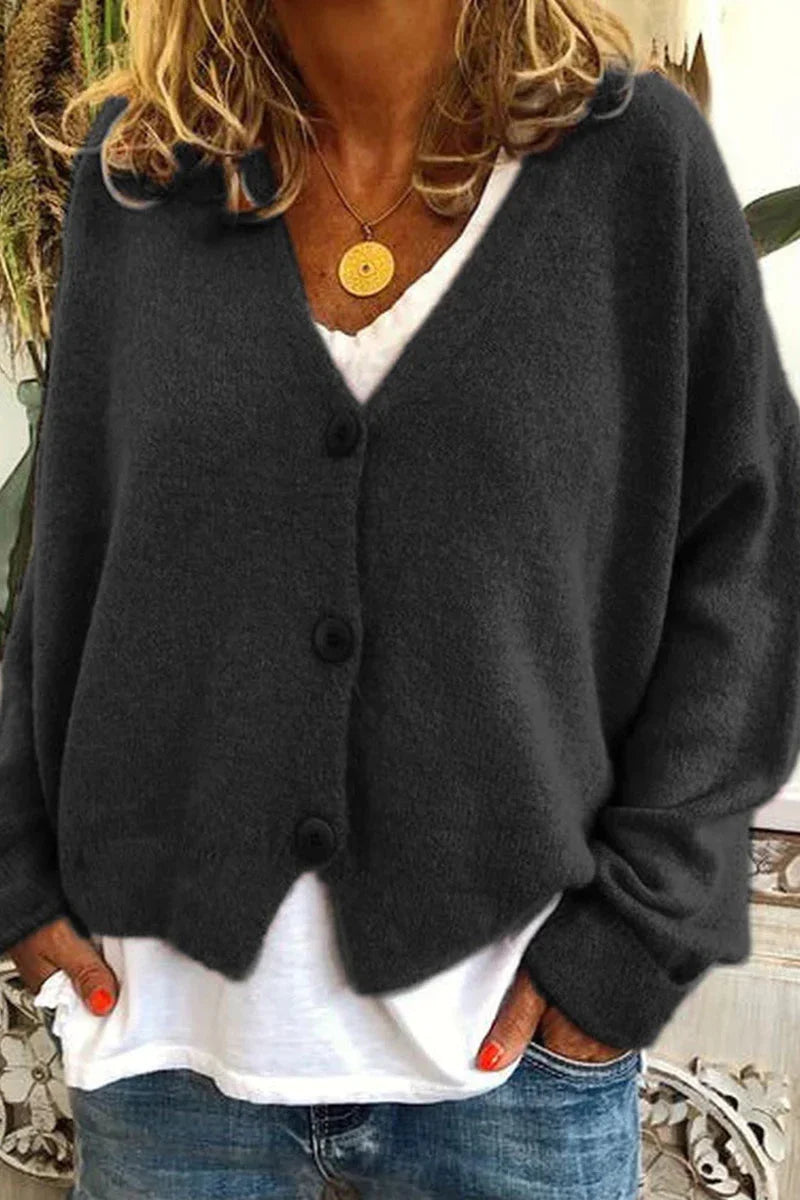 Cardigan casual ed elegante da donna - Maglieria calda per tutti i giorni