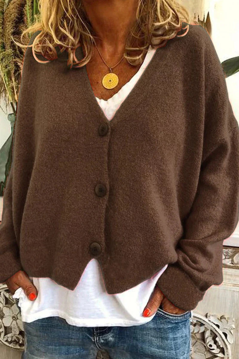 Cardigan casual ed elegante da donna - Maglieria calda per tutti i giorni
