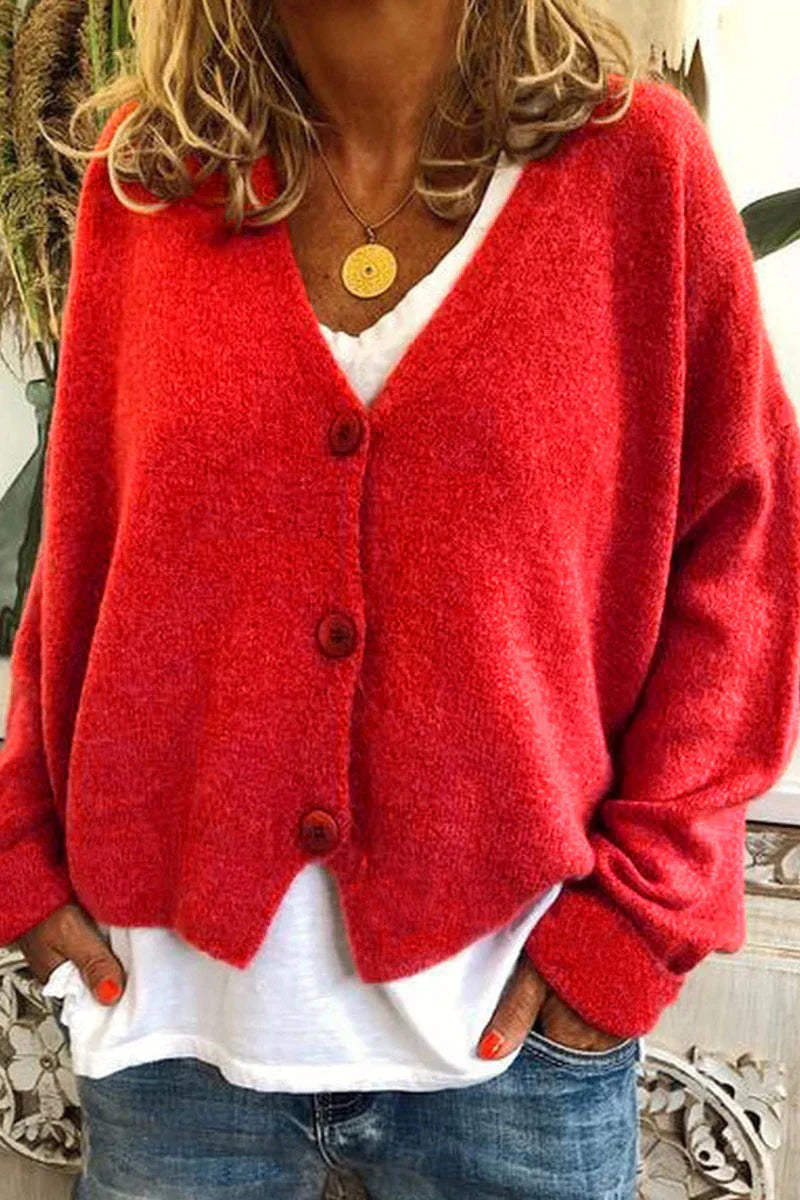 Cardigan casual ed elegante da donna - Maglieria calda per tutti i giorni