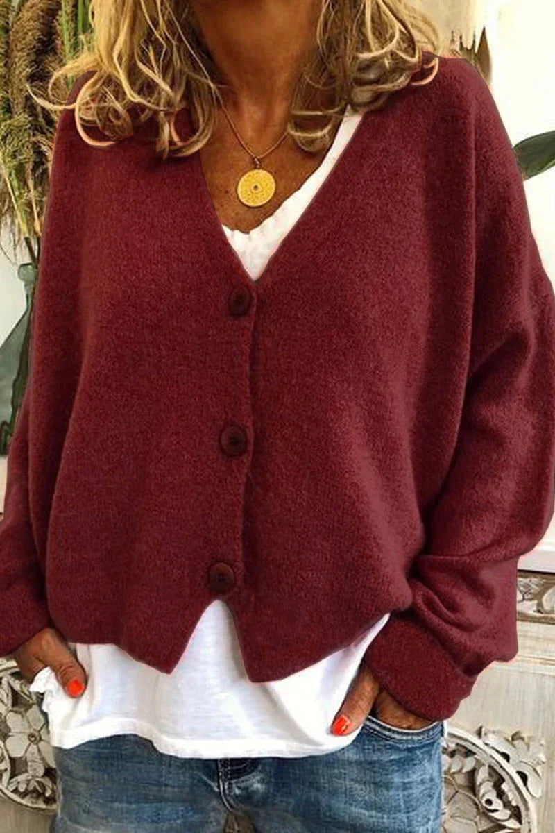 Cardigan casual ed elegante da donna - Maglieria calda per tutti i giorni