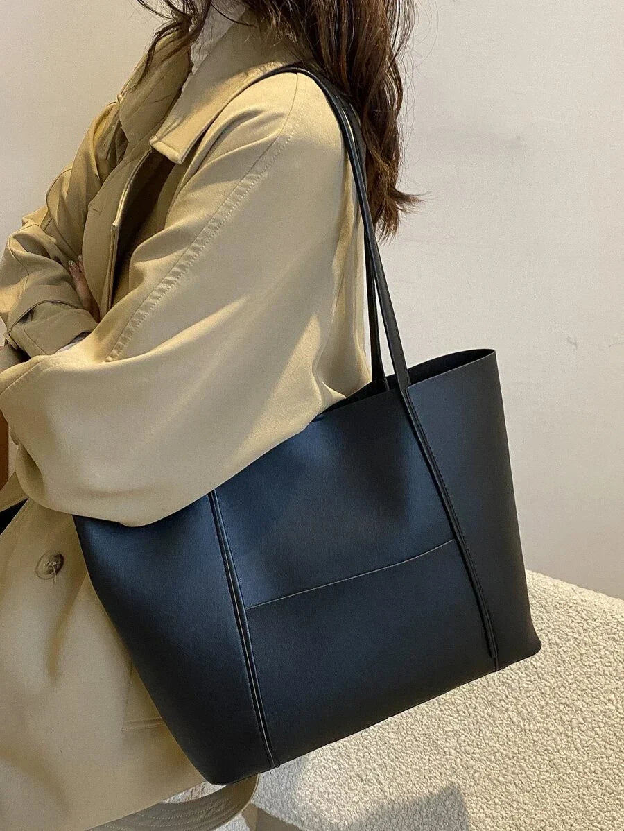Borsa tote da donna in pelle con manico superiore – Dimensioni grandi, chic ed eleganti