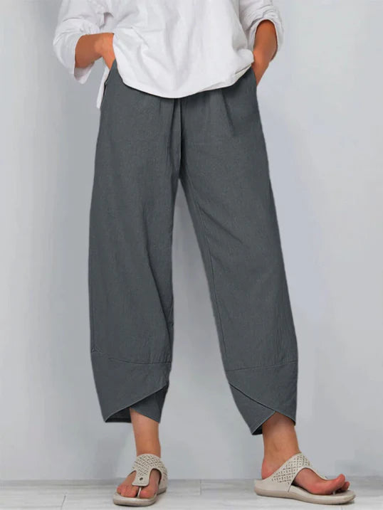 Pantaloni estivi cropped chic da donna – Pantaloni leggeri ed eleganti