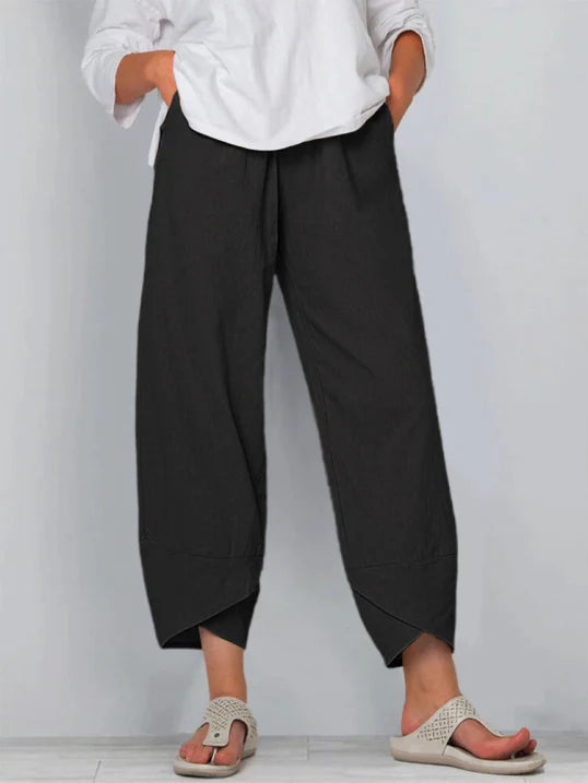Pantaloni estivi cropped chic da donna – Pantaloni leggeri ed eleganti