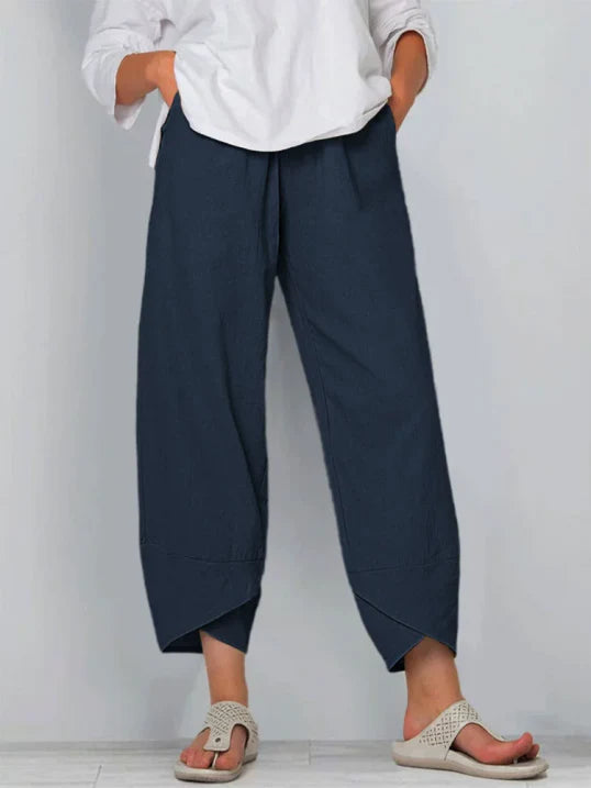 Pantaloni estivi cropped chic da donna – Pantaloni leggeri ed eleganti