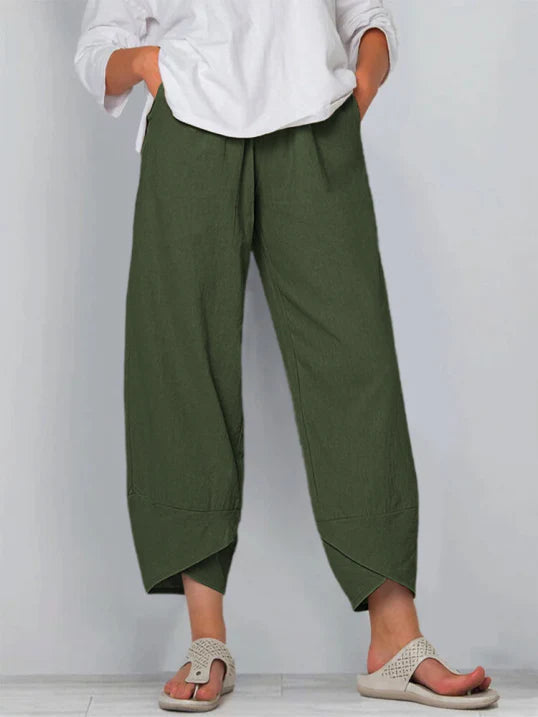 Pantaloni estivi cropped chic da donna – Pantaloni leggeri ed eleganti