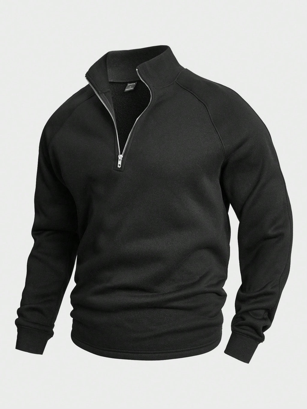 Maglione elegante con collo alto da uomo – Comodo maglione con mezza zip