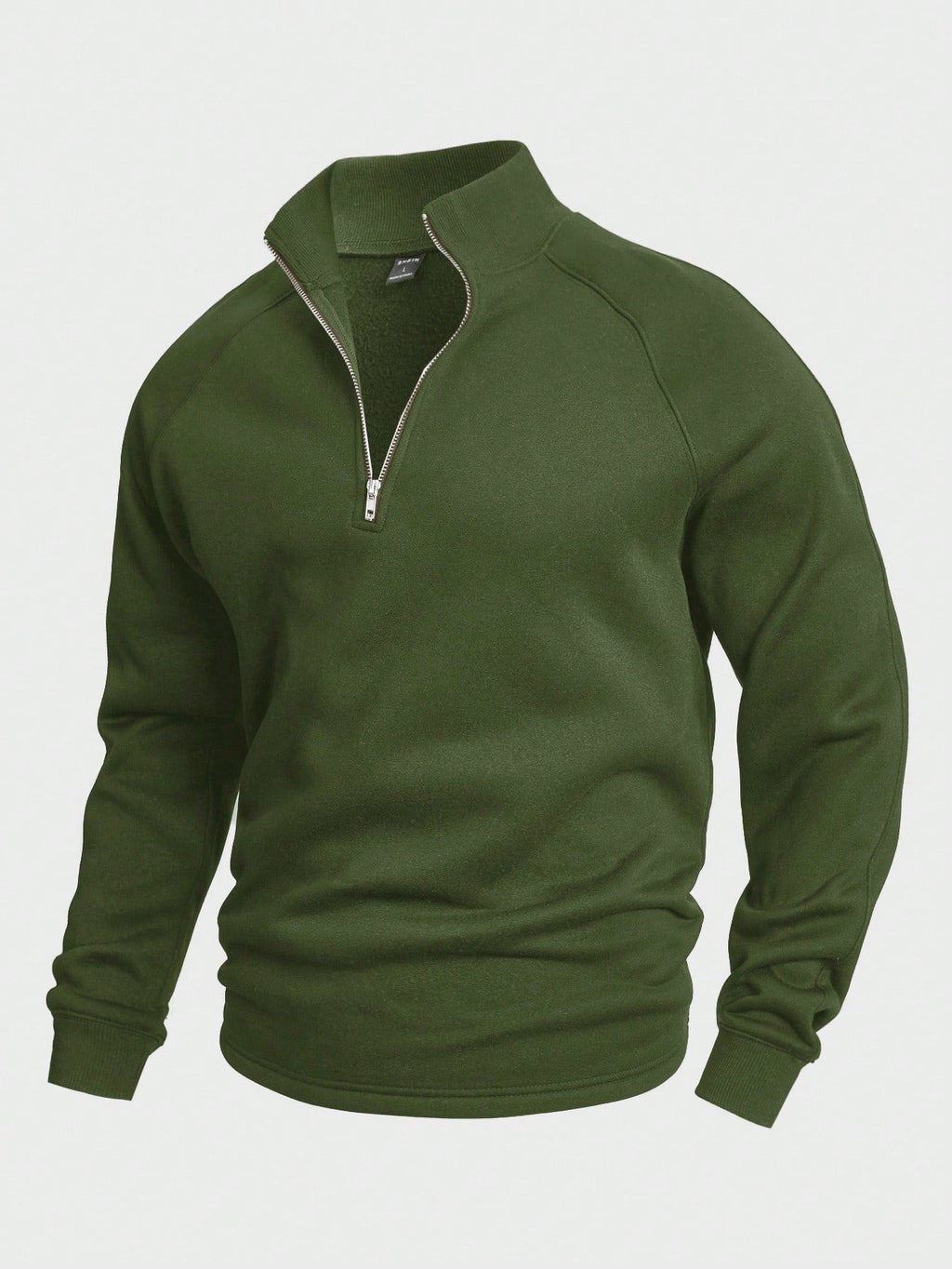 Maglione elegante con collo alto da uomo – Comodo maglione con mezza zip