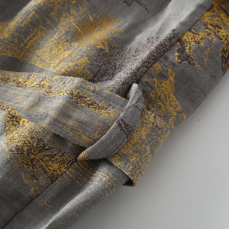 Accappatoio kimono retrò traspirante da donna con cintura