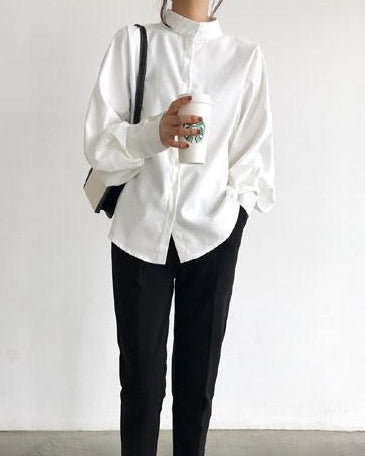 Camicia Premium a maniche lunghe da donna con cappuccio