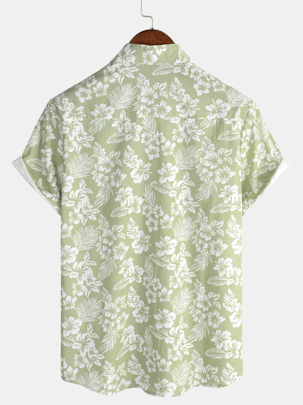 Camicia hawaiana da uomo con maniche corte e motivo floreale