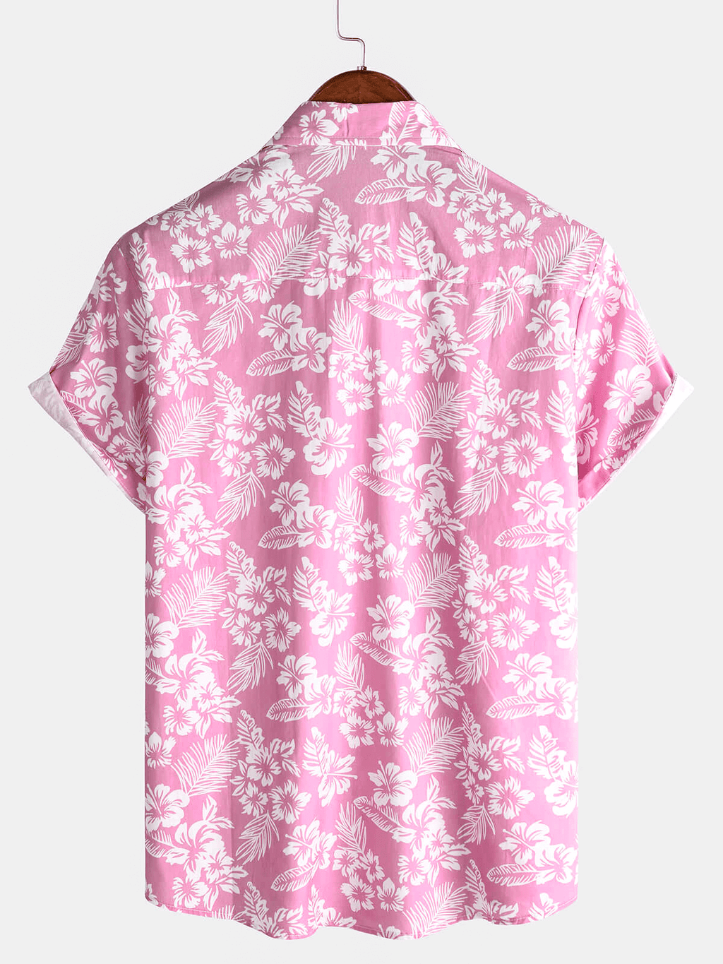 Camicia hawaiana da uomo con maniche corte e motivo floreale