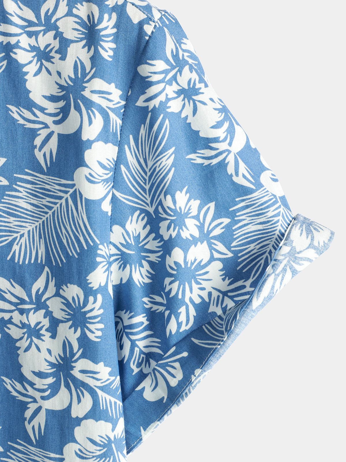 Camicia hawaiana da uomo con maniche corte e motivo floreale