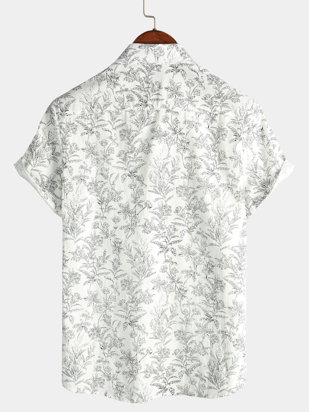 Camicia hawaiana in cotone a maniche corte da uomo