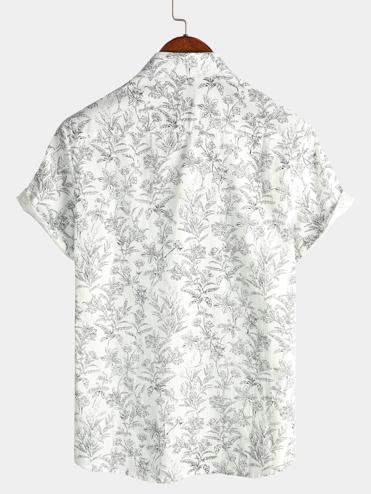 Camicia hawaiana in cotone a maniche corte da uomo